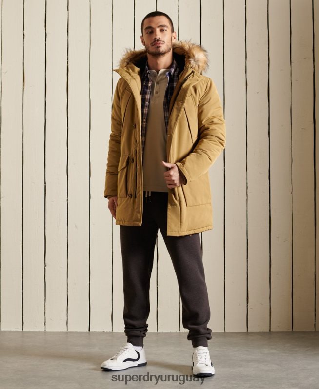 uy Superdry hombres parka everest broncearse DT2N8Z4738 ropa
