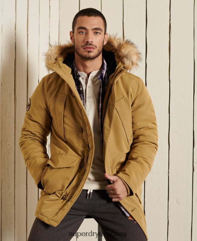 uy Superdry hombres parka everest broncearse DT2N8Z4738 ropa