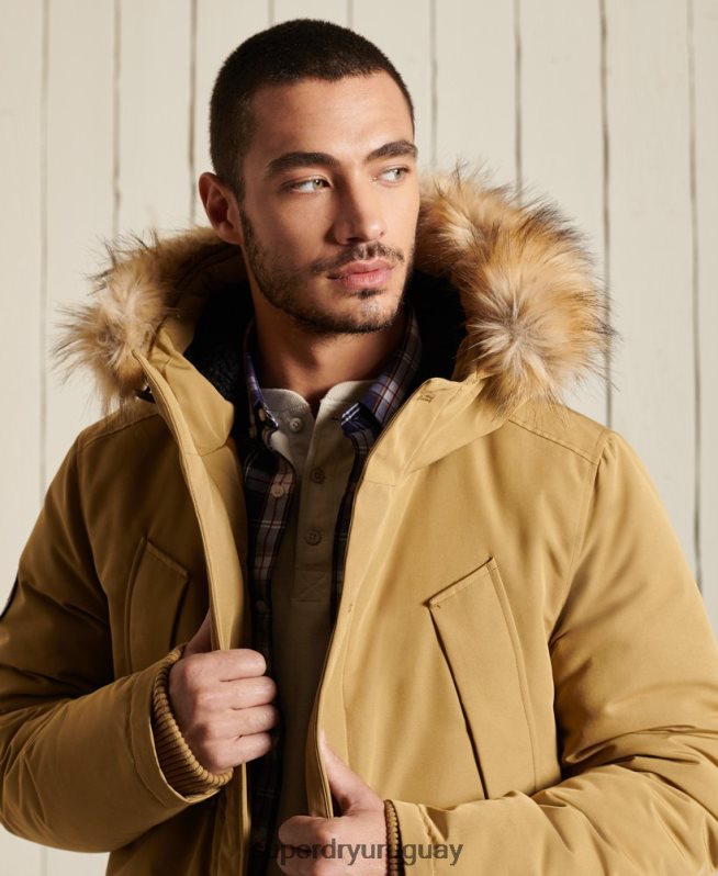 uy Superdry hombres parka everest broncearse DT2N8Z4738 ropa