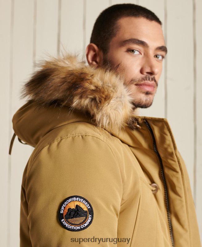 uy Superdry hombres parka everest broncearse DT2N8Z4738 ropa