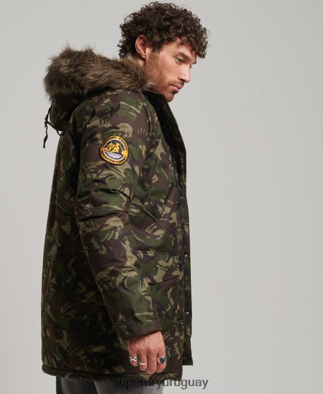 uy Superdry hombres parka everest caqui DT2N8Z1080 ropa