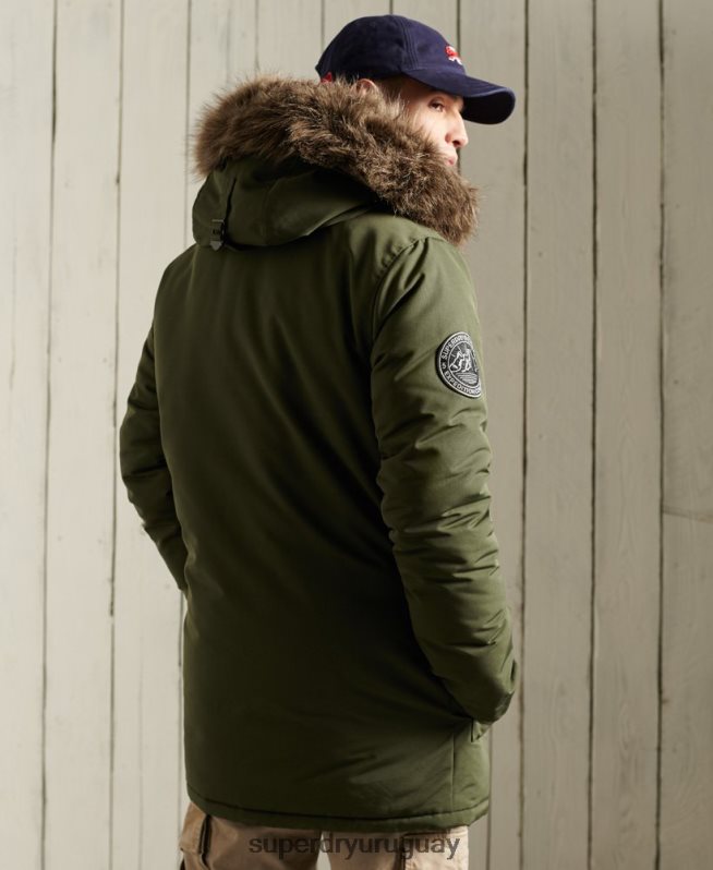 uy Superdry hombres parka everest caqui DT2N8Z1081 ropa