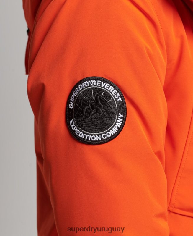 uy Superdry hombres parka everest naranja DT2N8Z1126 ropa