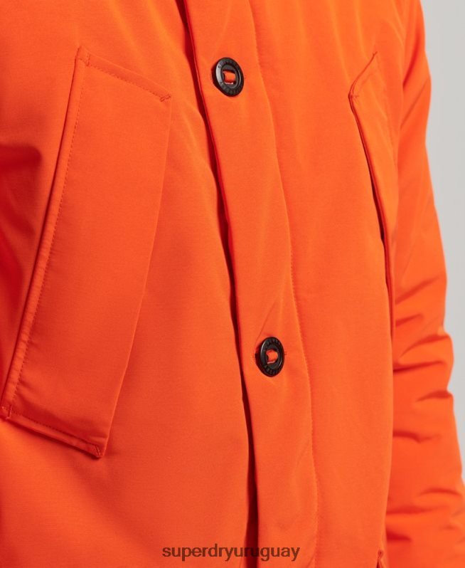 uy Superdry hombres parka everest naranja DT2N8Z1126 ropa