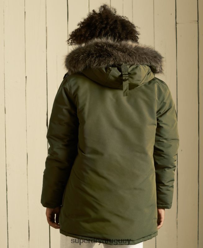 uy Superdry hombres parka everest verde DT2N8Z4739 ropa