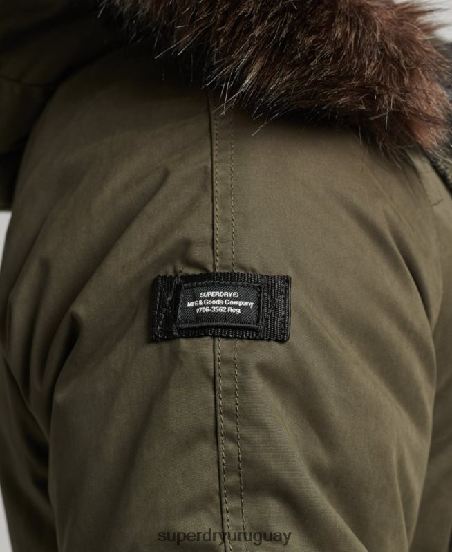 uy Superdry hombres parka original y vintage verde DT2N8Z4573 ropa