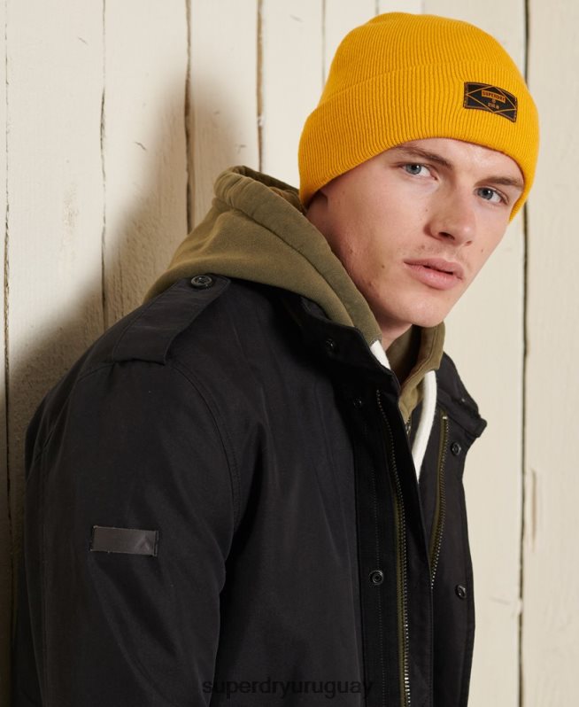 uy Superdry hombres parka premium militar gris oscuro DT2N8Z4576 ropa