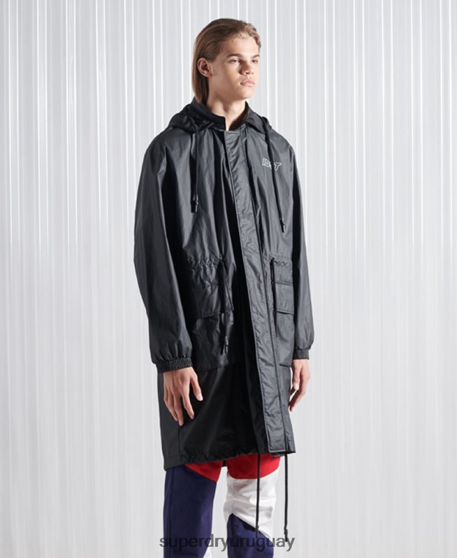 uy Superdry hombres parka sdx freya de edición limitada negro DT2N8Z5552 ropa