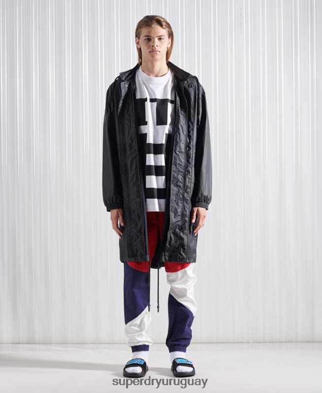 uy Superdry hombres parka sdx freya de edición limitada negro DT2N8Z5552 ropa