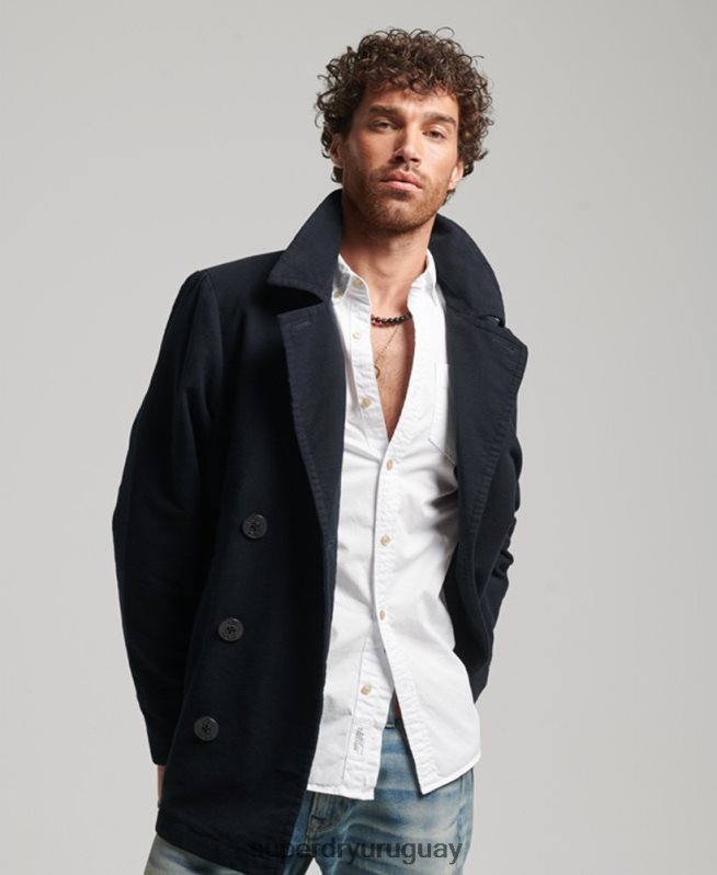uy Superdry hombres tienda comercial - chaquetón de piel de topo Armada DT2N8Z1103 ropa