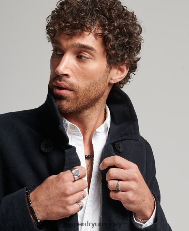 uy Superdry hombres tienda comercial - chaquetón de piel de topo Armada DT2N8Z1103 ropa