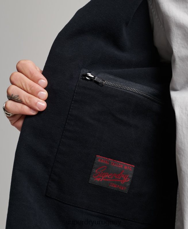 uy Superdry hombres tienda comercial - chaquetón de piel de topo Armada DT2N8Z1103 ropa