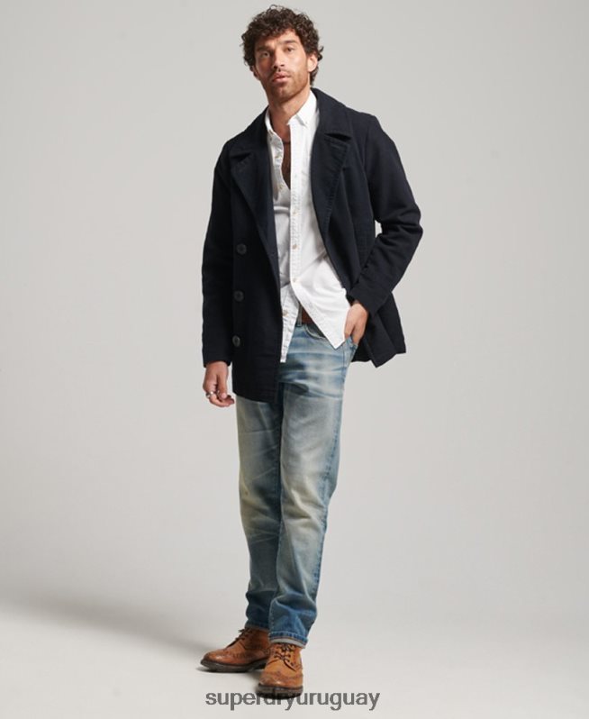 uy Superdry hombres tienda comercial - chaquetón de piel de topo Armada DT2N8Z1103 ropa