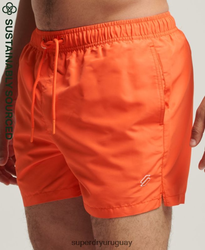 uy Superdry hombres código esencial shorts de baño reciclados de 15 pulgadas naranja DT2N8Z429 ropa