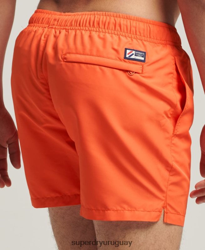 uy Superdry hombres código esencial shorts de baño reciclados de 15 pulgadas naranja DT2N8Z429 ropa