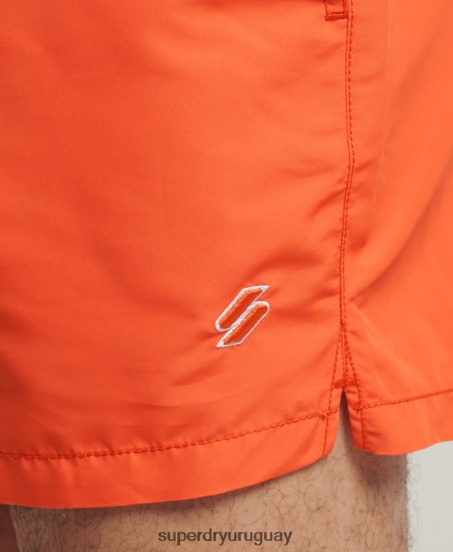 uy Superdry hombres código esencial shorts de baño reciclados de 15 pulgadas naranja DT2N8Z429 ropa