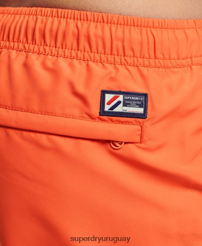 uy Superdry hombres código esencial shorts de baño reciclados de 15 pulgadas naranja DT2N8Z429 ropa