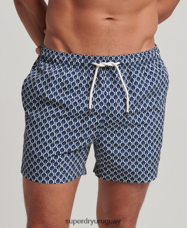 uy Superdry hombres shorts de baño reciclados Armada DT2N8Z387 ropa