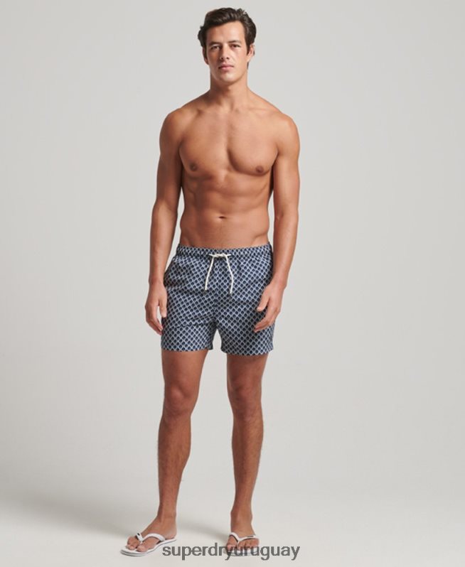 uy Superdry hombres shorts de baño reciclados Armada DT2N8Z387 ropa