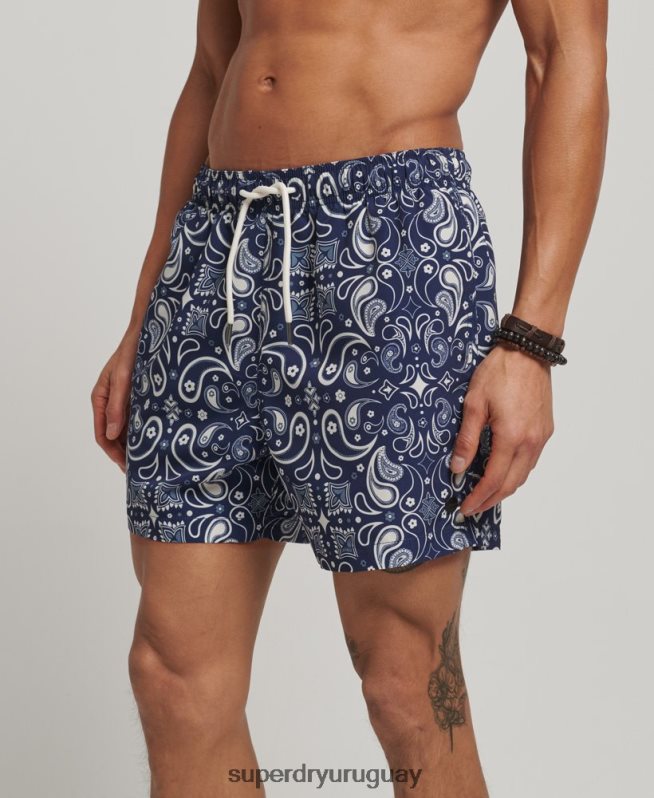 uy Superdry hombres shorts de baño reciclados Armada DT2N8Z408 ropa