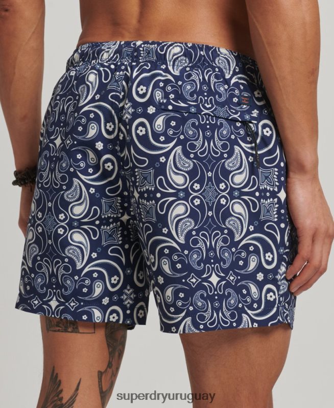 uy Superdry hombres shorts de baño reciclados Armada DT2N8Z408 ropa