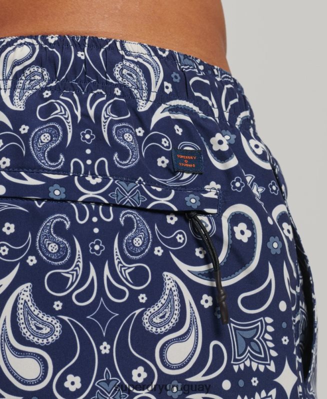 uy Superdry hombres shorts de baño reciclados Armada DT2N8Z408 ropa