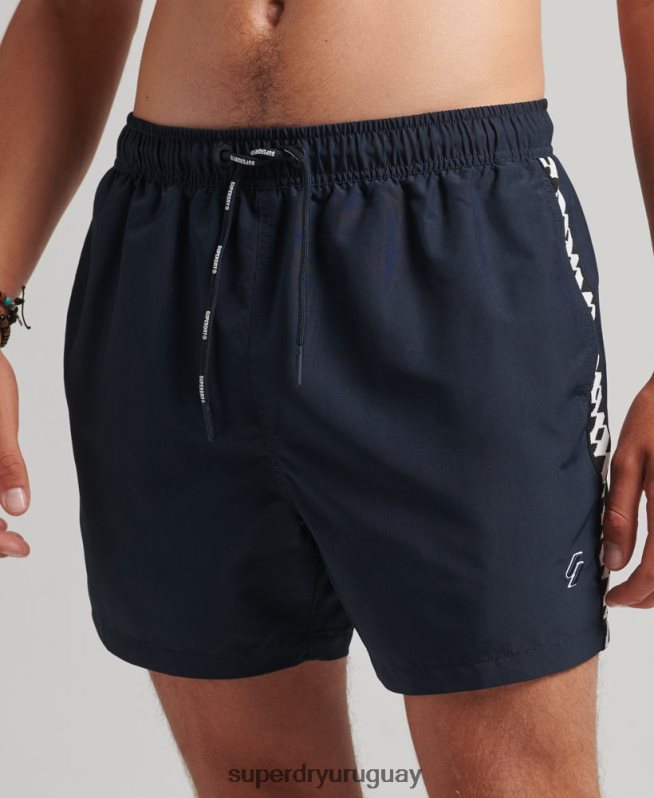 uy Superdry hombres shorts de baño reciclados de 15 pulgadas con cinta Armada DT2N8Z450 ropa