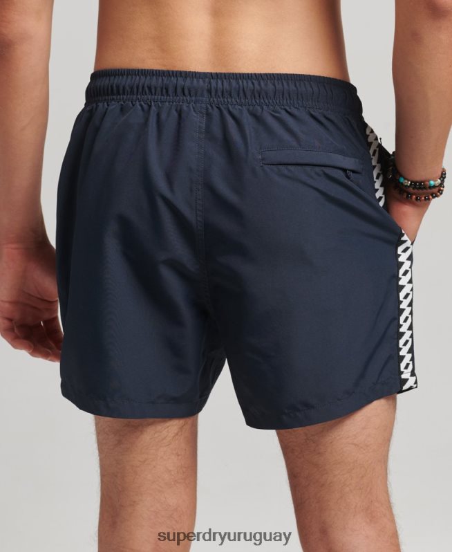 uy Superdry hombres shorts de baño reciclados de 15 pulgadas con cinta Armada DT2N8Z450 ropa