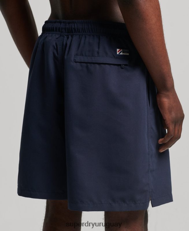 uy Superdry hombres shorts de baño reciclados de 19 pulgadas con apliques Armada DT2N8Z409 ropa