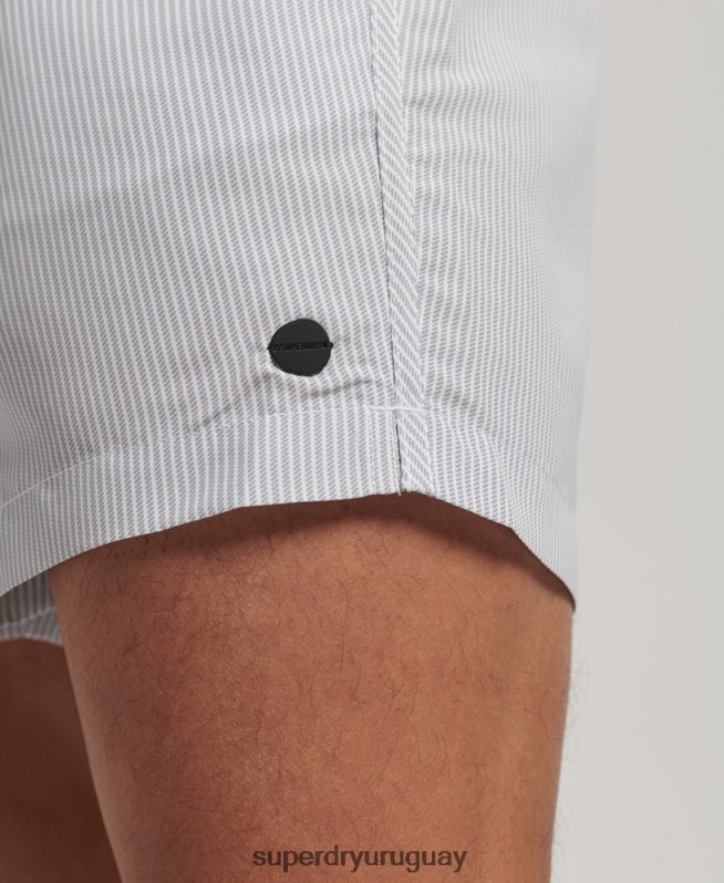 uy Superdry hombres shorts de baño reciclados gris DT2N8Z12 ropa