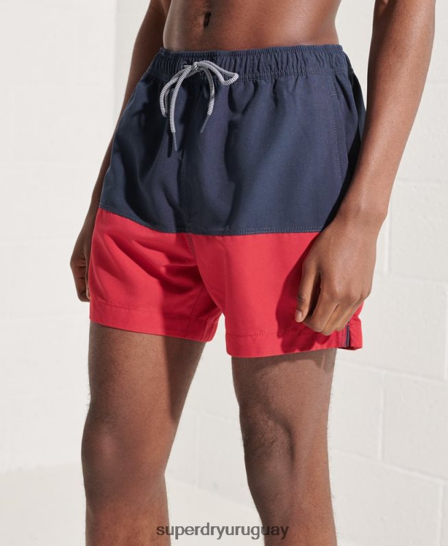 uy Superdry hombres shorts de baño serie tri Armada DT2N8Z434 ropa
