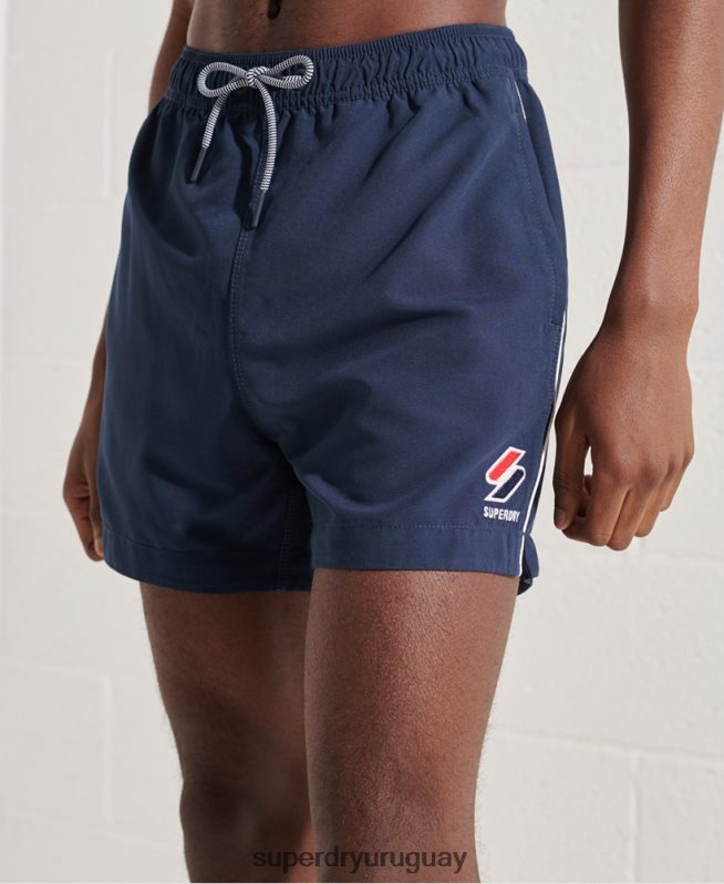 uy Superdry hombres shorts de baño serie tri Armada DT2N8Z439 ropa