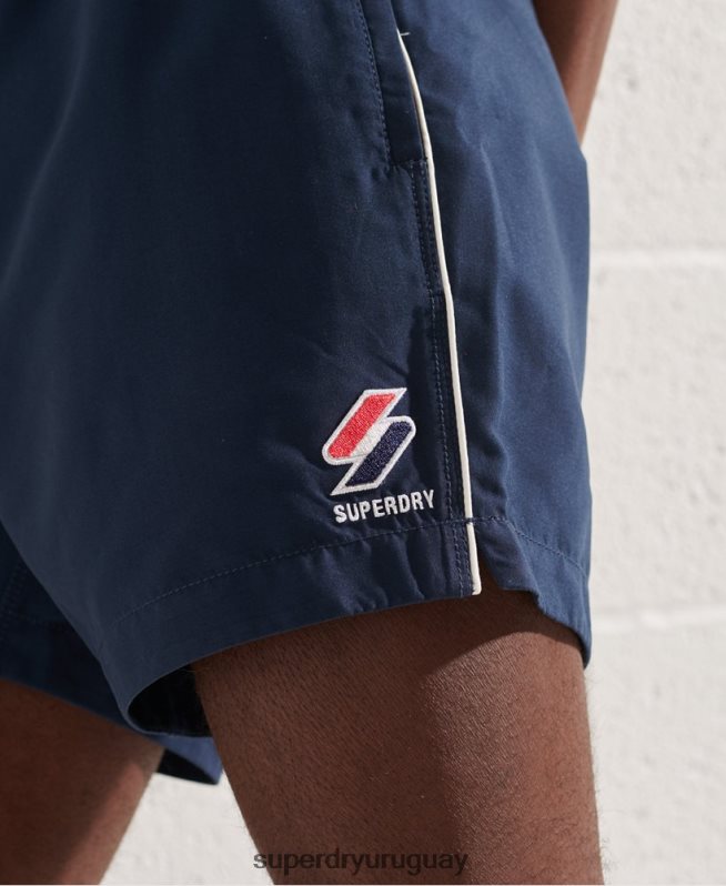uy Superdry hombres shorts de baño serie tri Armada DT2N8Z439 ropa