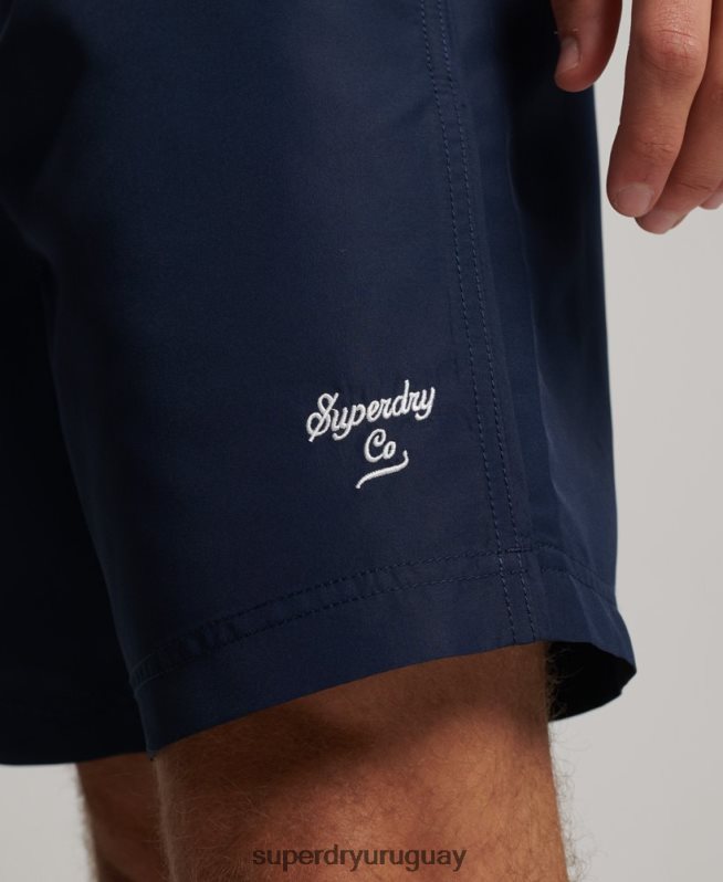 uy Superdry hombres shorts de playa de polo reciclado Armada DT2N8Z389 ropa
