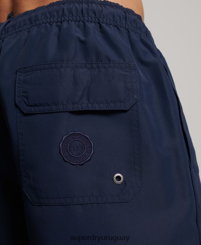 uy Superdry hombres shorts de playa de polo reciclado Armada DT2N8Z389 ropa