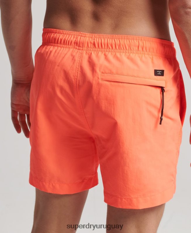 uy Superdry hombres shorts de playa reciclados studios coral DT2N8Z436 ropa