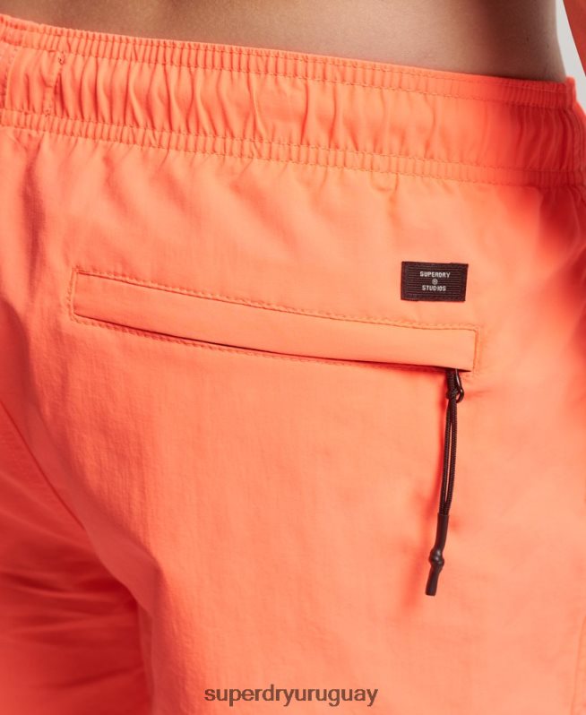 uy Superdry hombres shorts de playa reciclados studios coral DT2N8Z436 ropa