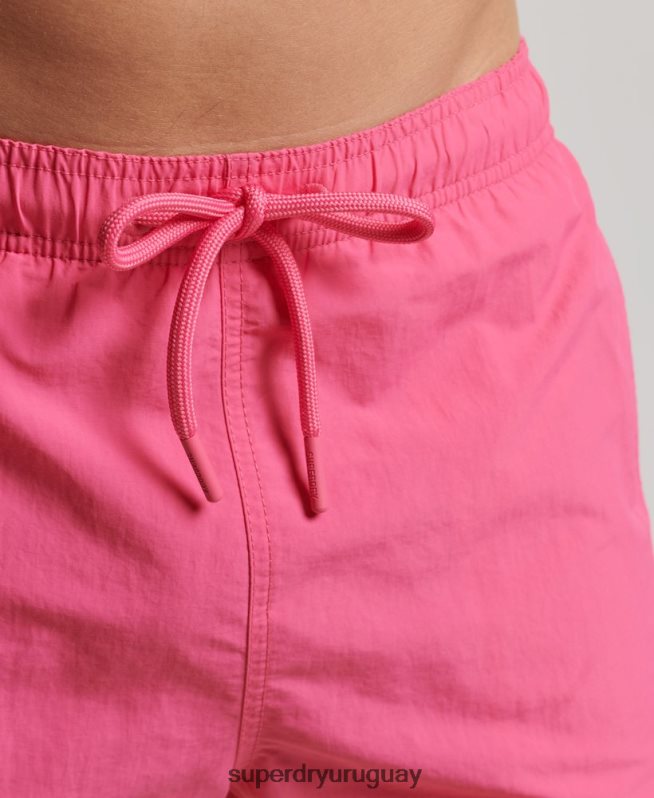 uy Superdry hombres shorts de playa reciclados studios rosa DT2N8Z415 ropa