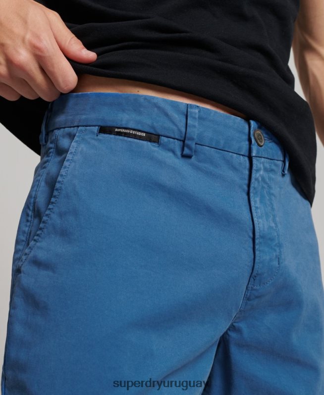 uy Superdry hombres bermudas chinas core azul claro DT2N8Z251 ropa