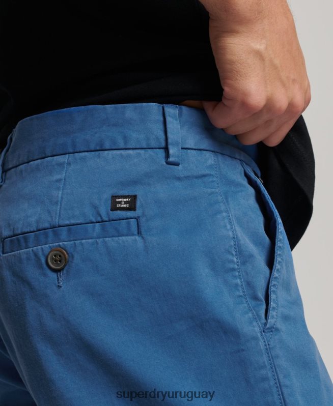 uy Superdry hombres bermudas chinas core azul claro DT2N8Z251 ropa