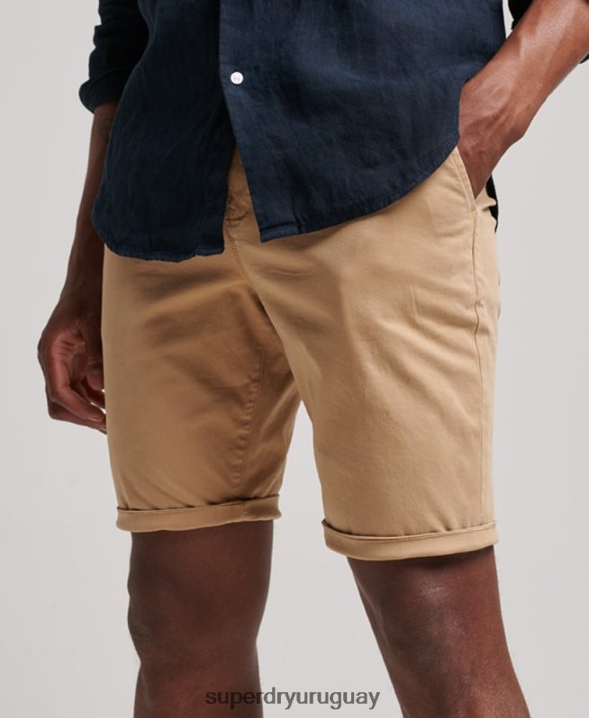 uy Superdry hombres bermudas chinas core beige DT2N8Z245 ropa
