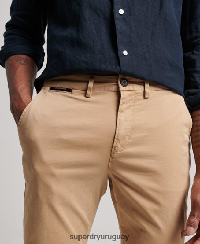 uy Superdry hombres bermudas chinas core beige DT2N8Z245 ropa