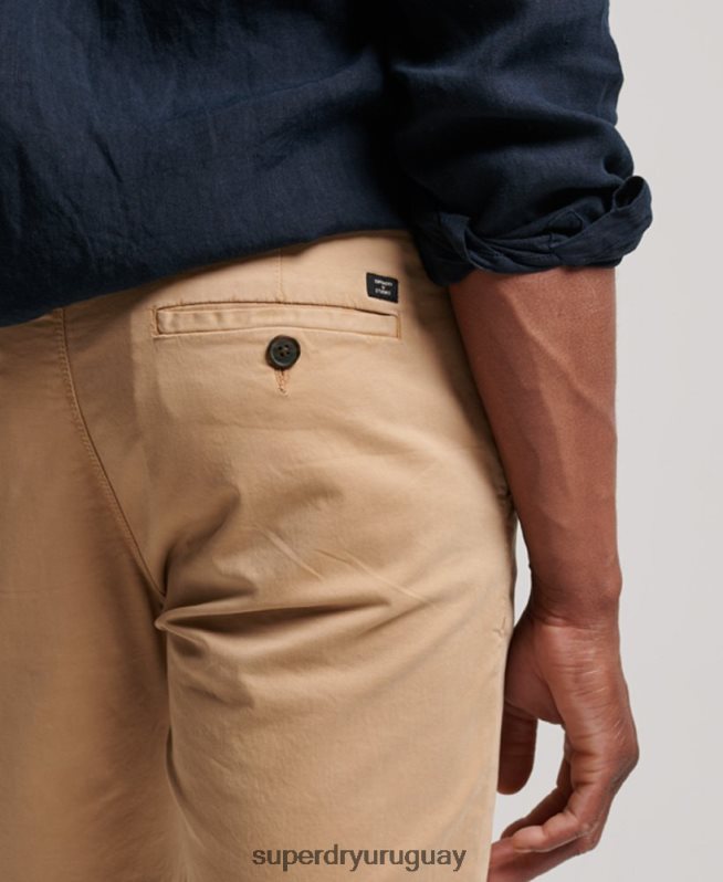 uy Superdry hombres bermudas chinas core beige DT2N8Z245 ropa