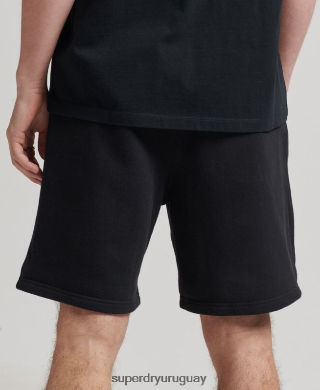 uy Superdry hombres code shorts deportivos clásicos negro DT2N8Z372 ropa