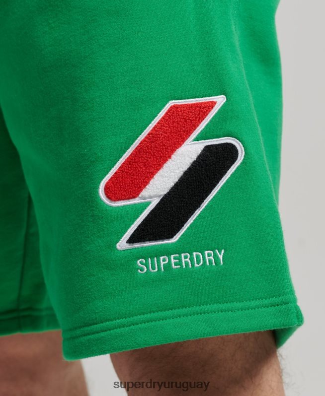 uy Superdry hombres code shorts deportivos clásicos verde DT2N8Z340 ropa
