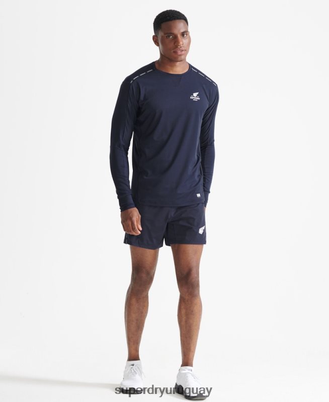 uy Superdry hombres correr pantalones cortos de primera calidad Armada DT2N8Z5370 ropa