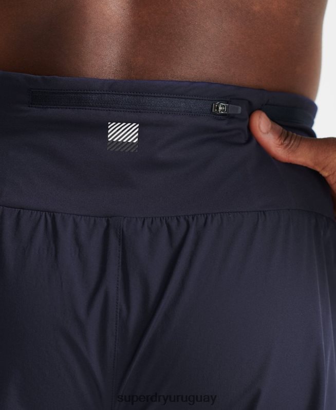 uy Superdry hombres correr pantalones cortos de primera calidad Armada DT2N8Z5370 ropa