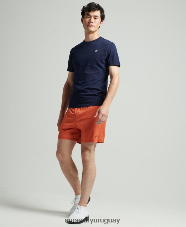 uy Superdry hombres correr pantalones cortos de primera calidad naranja DT2N8Z5359 ropa