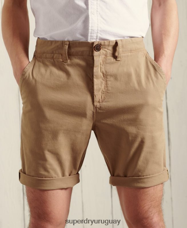 uy Superdry hombres pantalones cortos chinos internacionales amarillo DT2N8Z6495 ropa