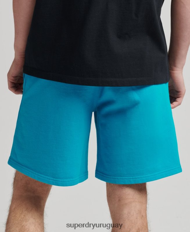 uy Superdry hombres pantalones cortos de chándal esenciales azul DT2N8Z365 ropa
